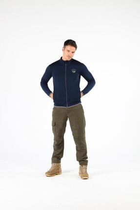 Bornova - Męska Kurtka Merino - 100% Wełna Merino- 260 g/m² S, Granatowy