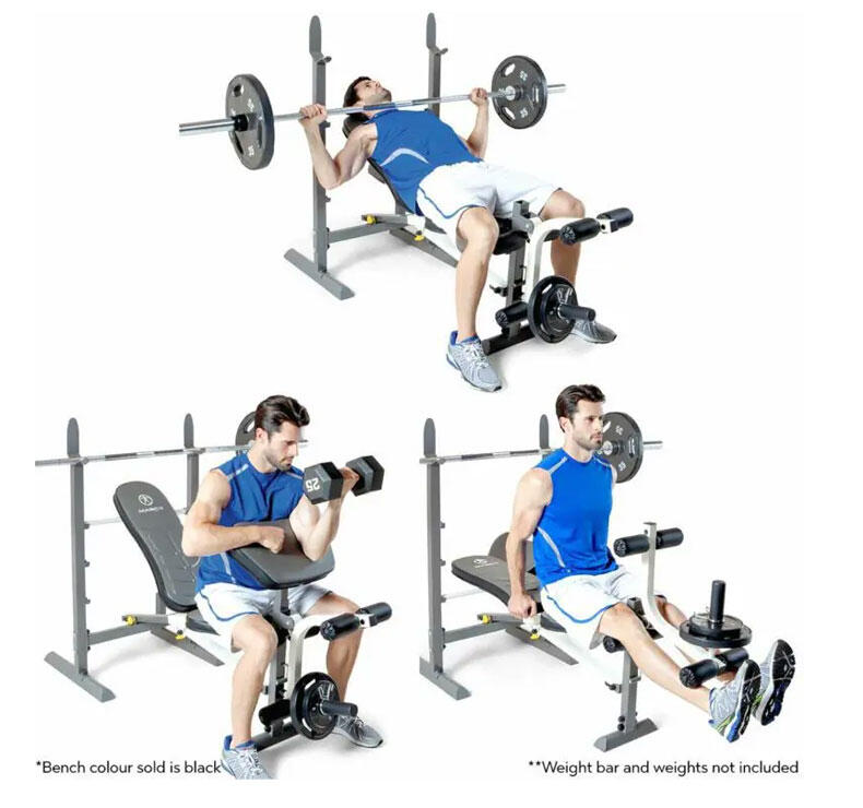 Banco de musculação dobrável compacto  MWB-20100 7/7