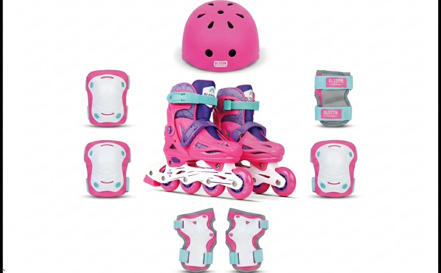 Patines línea OLSSON KIT completo SALLY S Patines Casco HERO y Protecciones 2/7