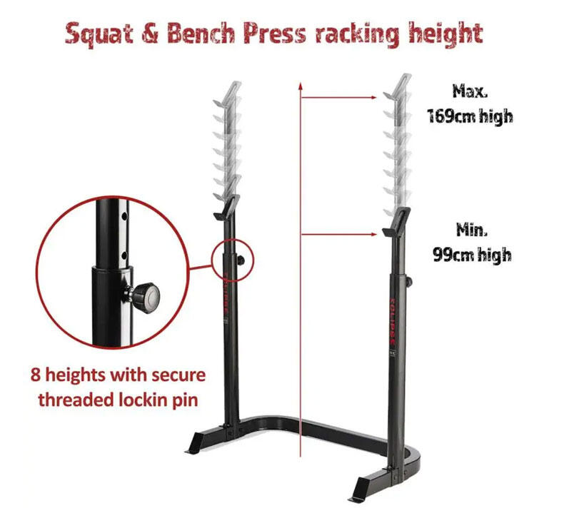 Banco de musculação  BE3000 Eclipse com Squat Rack 4/7