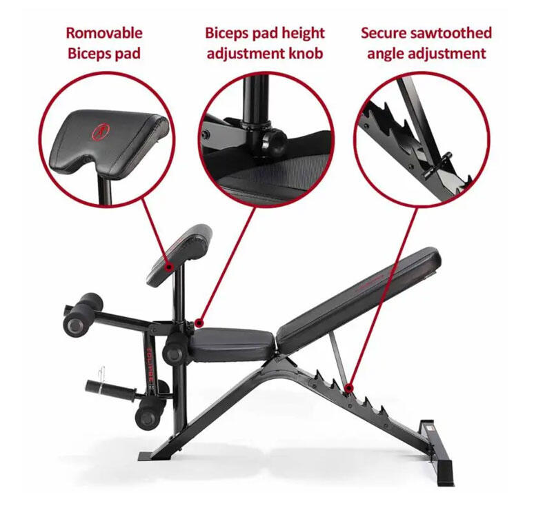 Banco de musculação  BE3000 Eclipse com Squat Rack 3/7