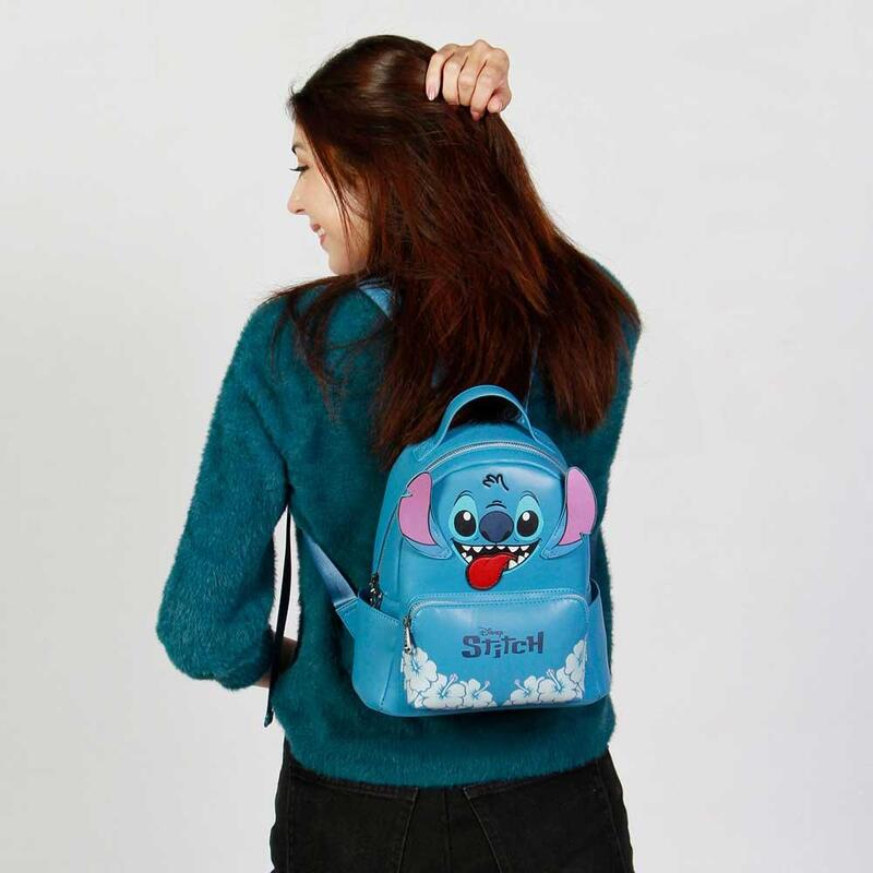 Disney Lilo and Stitch Tongue Heady Backpack, Blue