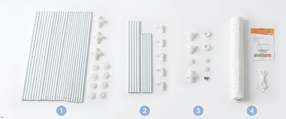 Tente pliable 3x3 m Cies White - Vents 5/6