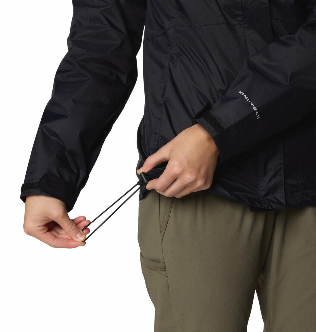 Columbia Pouring Adventure Wanderjacke für Herren, Schwarz 6/7