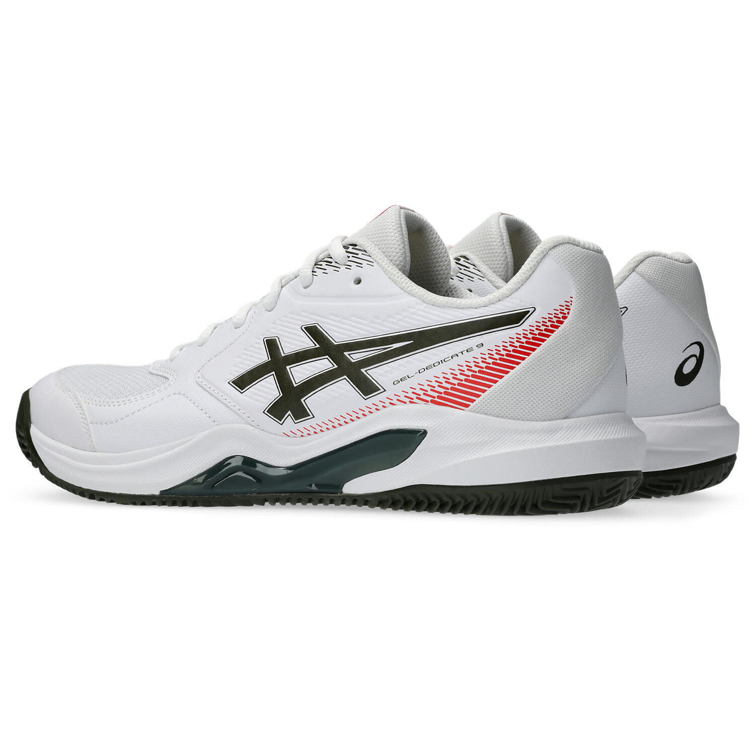 Herren - tennis - schuhe - gel dedicate 9 clay - white/khaki 6/6