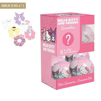 Set di elastici per capelli per bambini Hello Kitty 8 pezzi Rosa