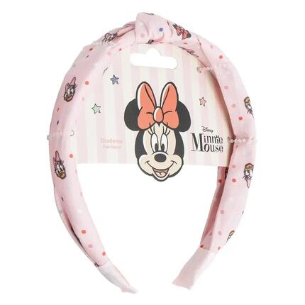 Stoff-Haargummi-Set für Kinder Minnie 3 Stück Polyester Rosa-Koralle