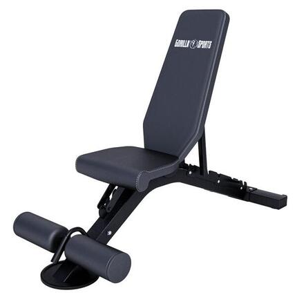 BANC INCLINÉ/DÉCLINÉ AVEC ROUES | HUIT POSITIONS | MUSCULATION ET ABDOMINAUX