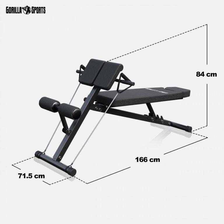 Verstellbare Hantelbank mit Hyperextension für effektives Training 4/7