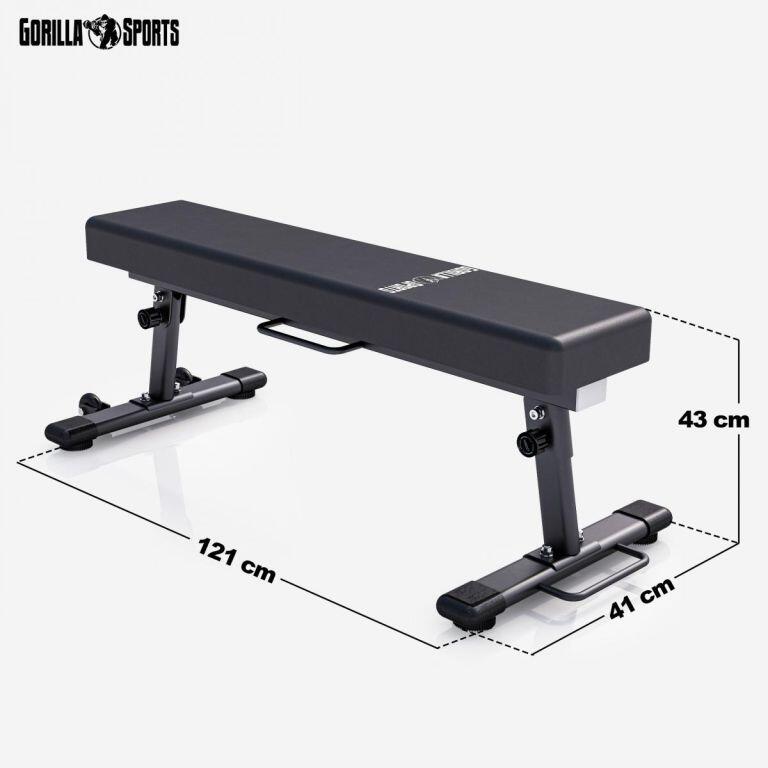 Ławka prosta składana pod sztangę kg  Gorilla Sports 2/7