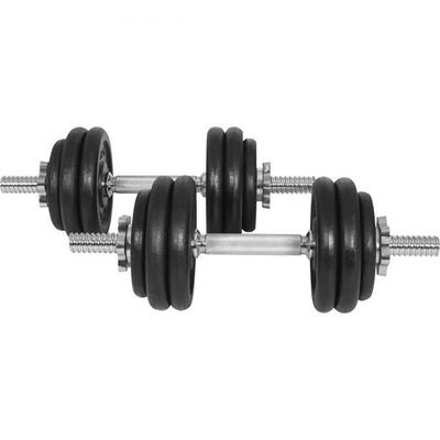 Gyronetics dumbellset - halterset - gietijzer - 30 kg - 25 mm