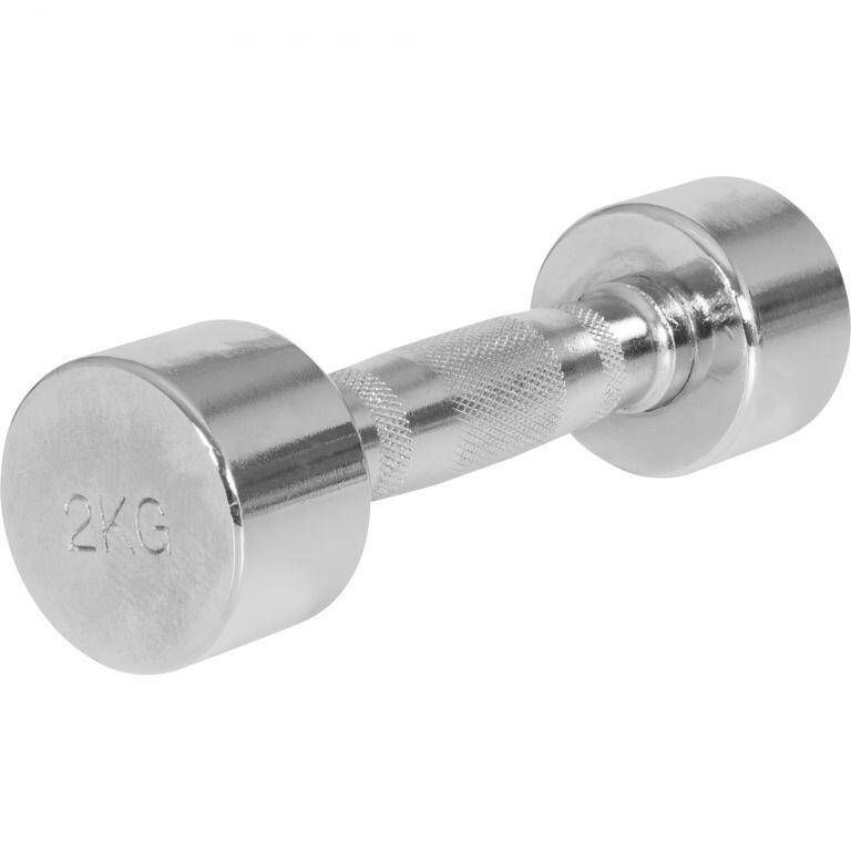 Set de 2 Gantere cromate cu greutate fixa de la 2kg -40 KG