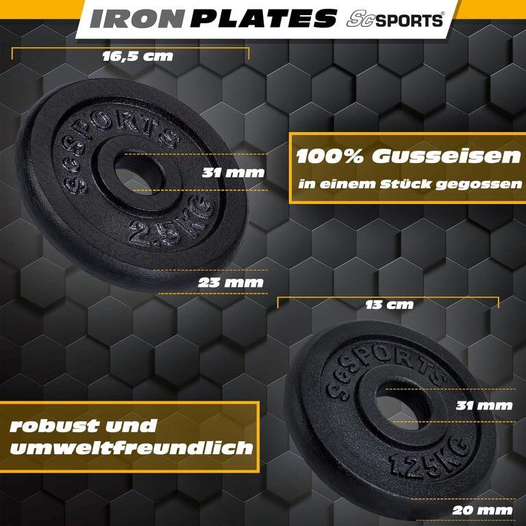 Haltères courts 20kg avec mallette 5/7