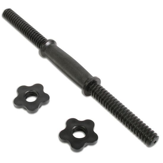 Gantera 20 kg mâner zimtat 25 mm plastic și oțel coliere spinlock