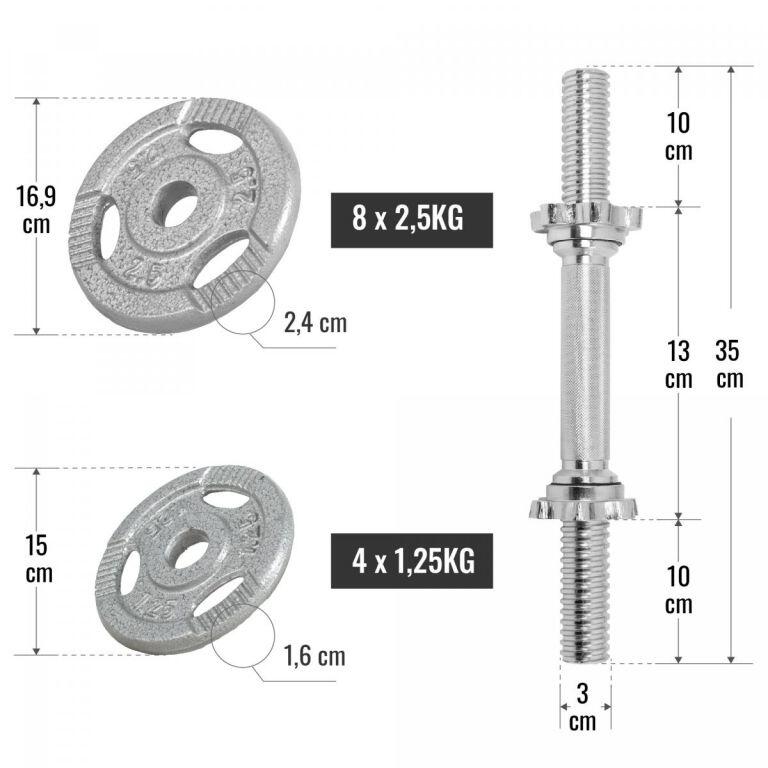 GORILLA SPORTS Hantelset 7/7