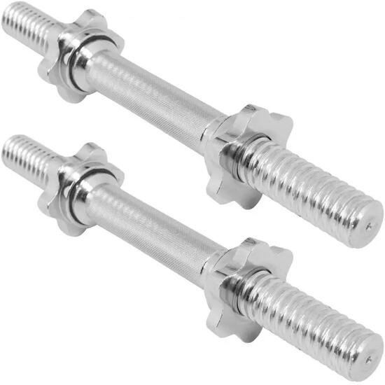 2 BARRES COURTES 35 CM | DIAMETRE 30MM | MUSCULATION | 4 ÉTOILES DE SERRAGE