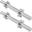 Set de 2 gantere de 35 cm cu piulite 30/31mm