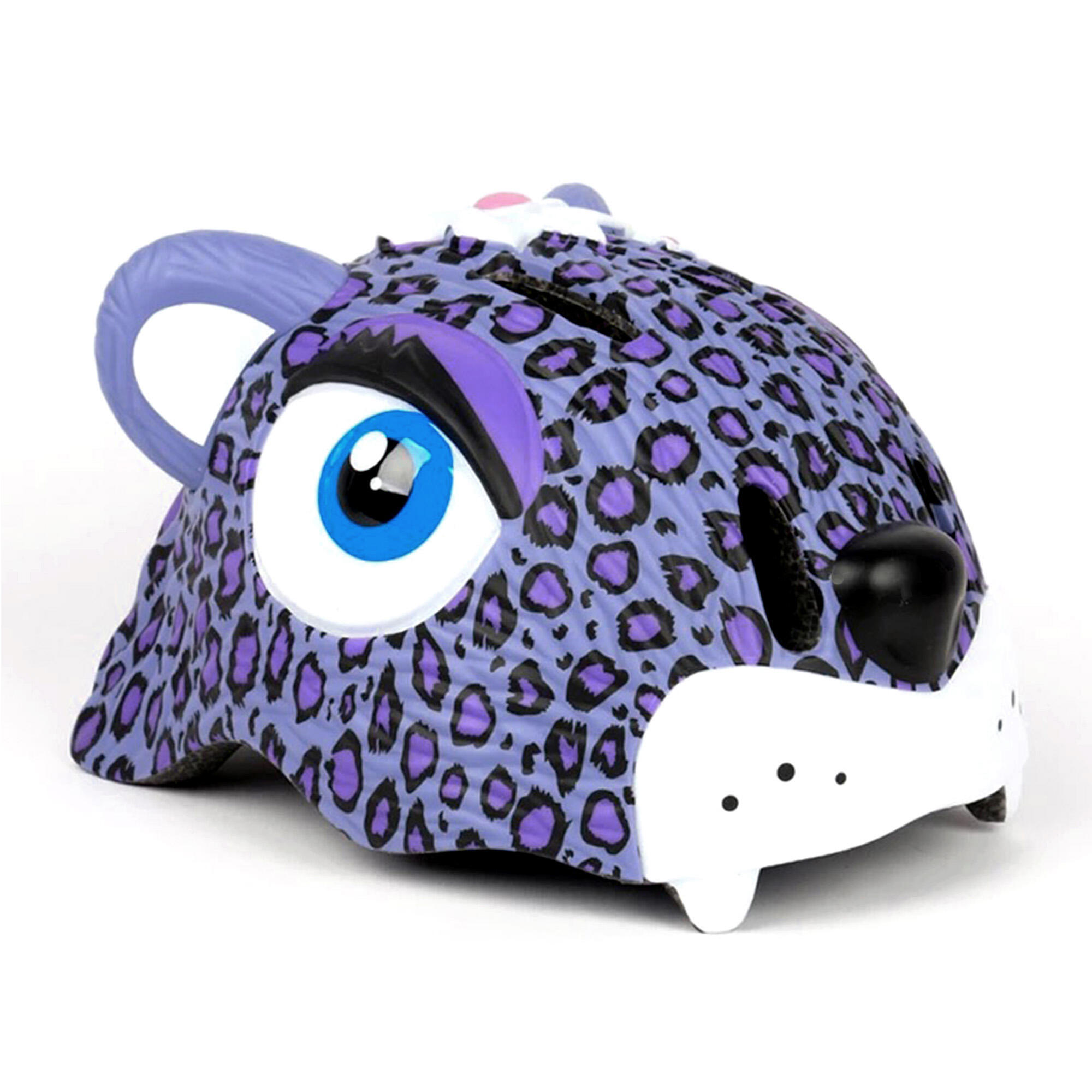 Casque Vélo Enfant Crazy Safety – 3D Animalier, Ajustable 49-55 Cm, LED Rouge Intégré – Pour Vélo, Skate, Roller – De 2 à 7 Ans