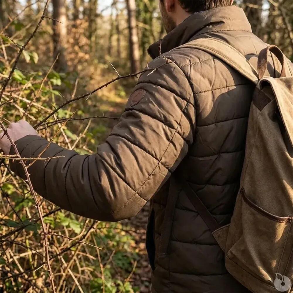 Parka réversible col montant polyester marron/bleu marine M à 2XL 5/5