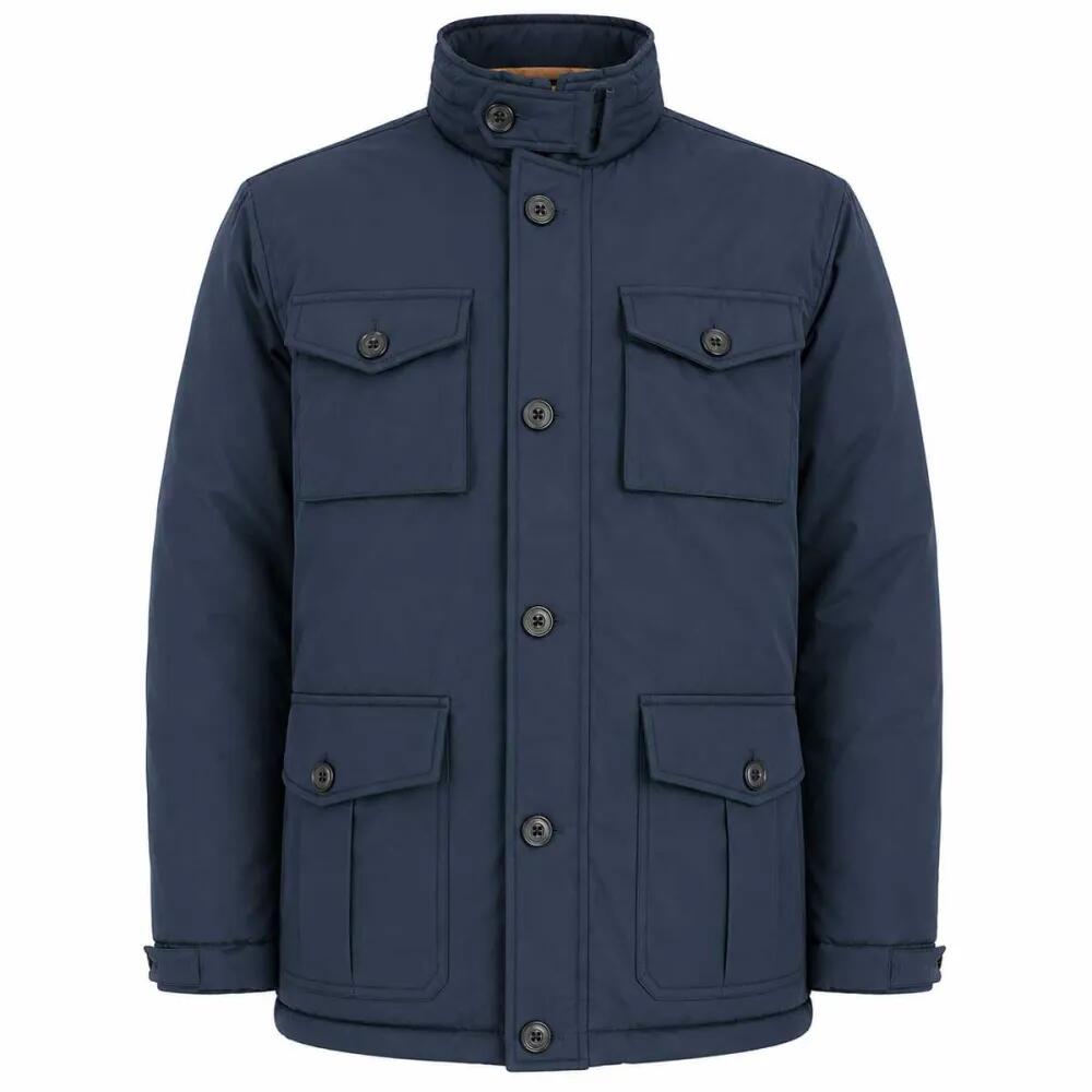 Parka réversible col montant polyester marron/bleu marine M à 2XL 3/5