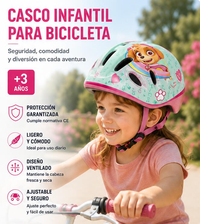 Casco  Skye & Everest Infantil para Patinete Ligero Ajustable Ergonómico 2/4
