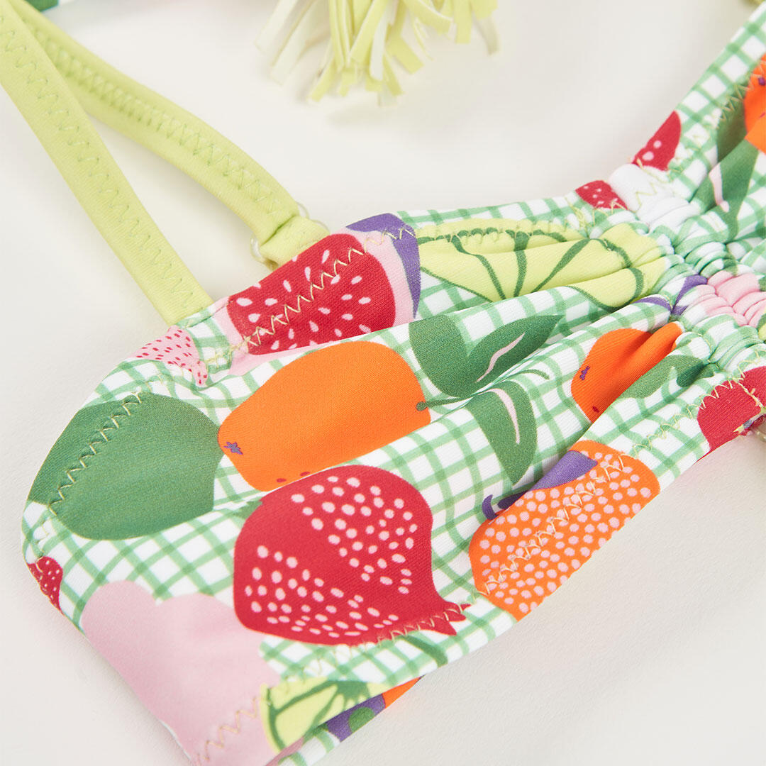 Bikini Infantil para Niña UPF50 con Estampado de Frutas 4/4