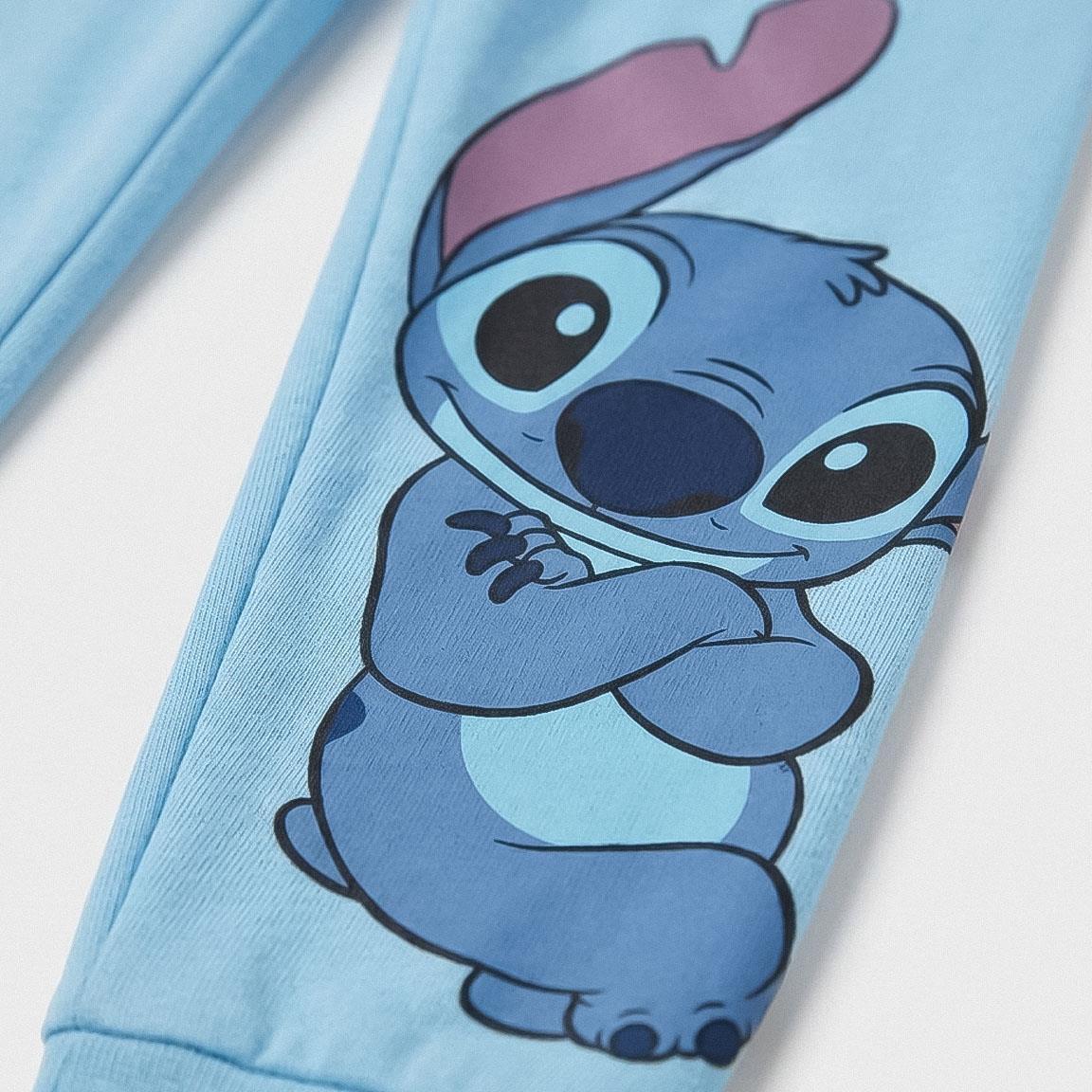 Pantalon long enfant Stitch en French Terry 2 pièces 5/7