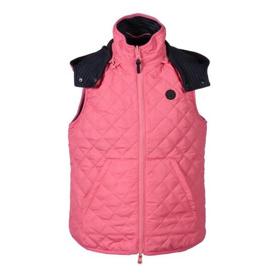 Doudoune équitation sans manches réversible fille HKM Kids Maui
