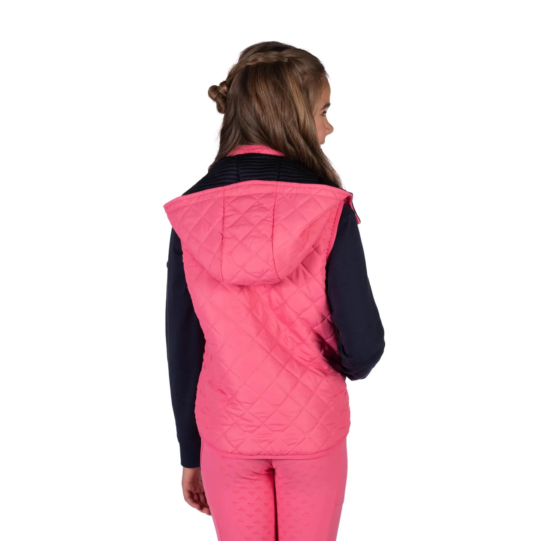 Wende-Weste Reitjacke ohne Ärmel Mädchen HKM Kids Maui 5/5