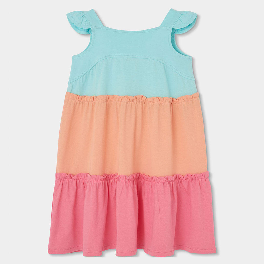 Vestido de Punto para Niña Multicolor de Tirantes 2/4