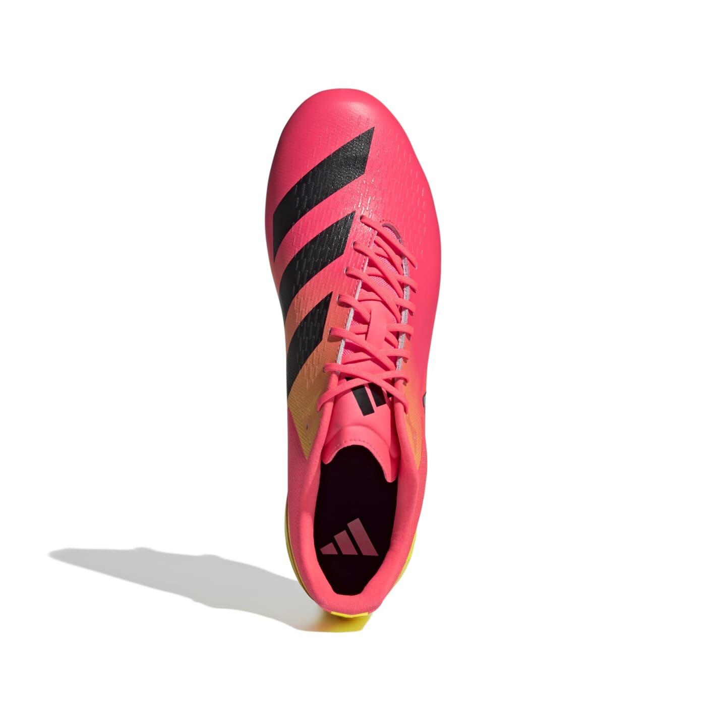 Crampons Adidas Adizero RS15 Pro SG Rose et jaune 4/7