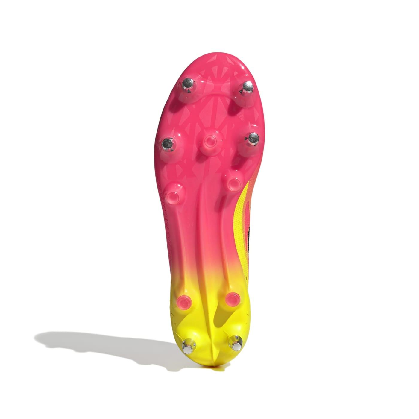 Crampons Adidas Adizero RS15 Pro SG Rose et jaune 2/7