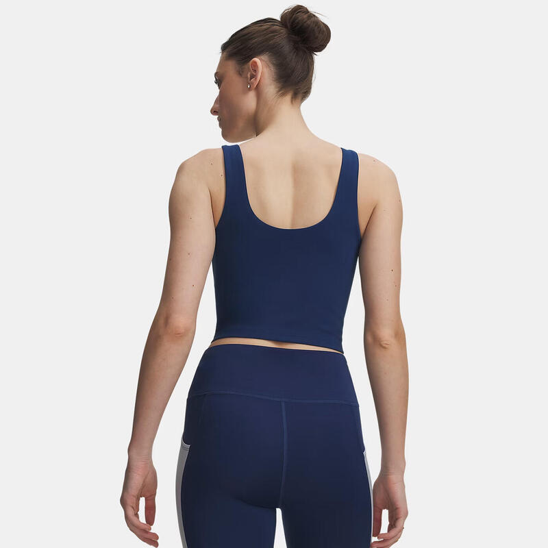 Maiou crop-top UA Motion pentru femei albastru marin închis
