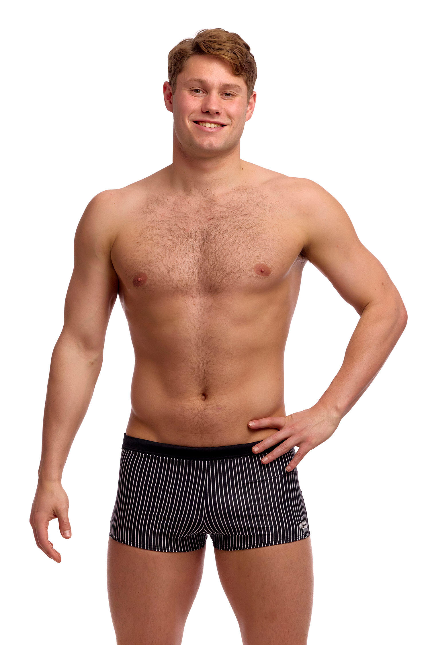 Bokserki kąpielowe Funky Trunks Pin Stripe 5/7