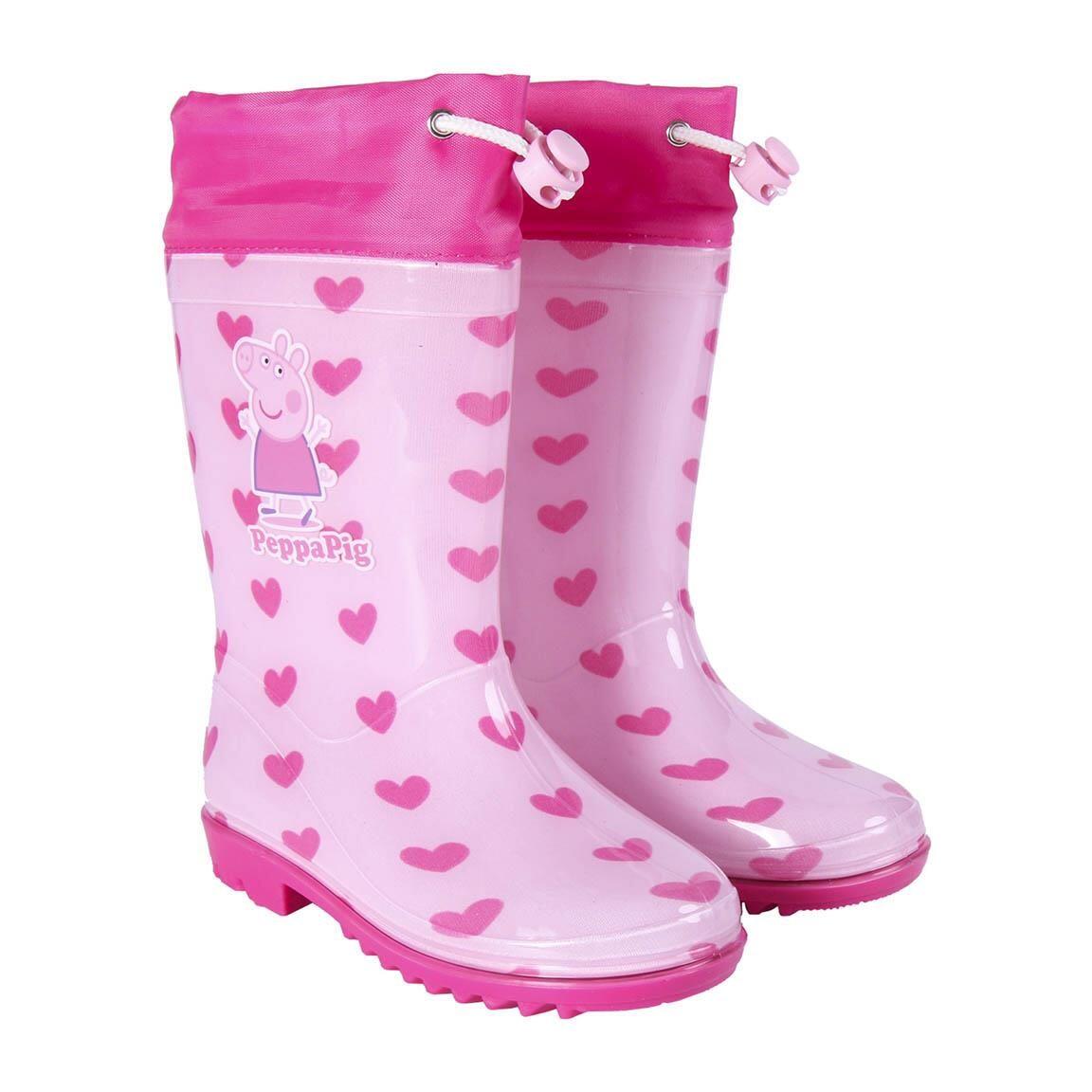 Bottes de pluie enfant Peppa Pig en PVC Rose 3/6