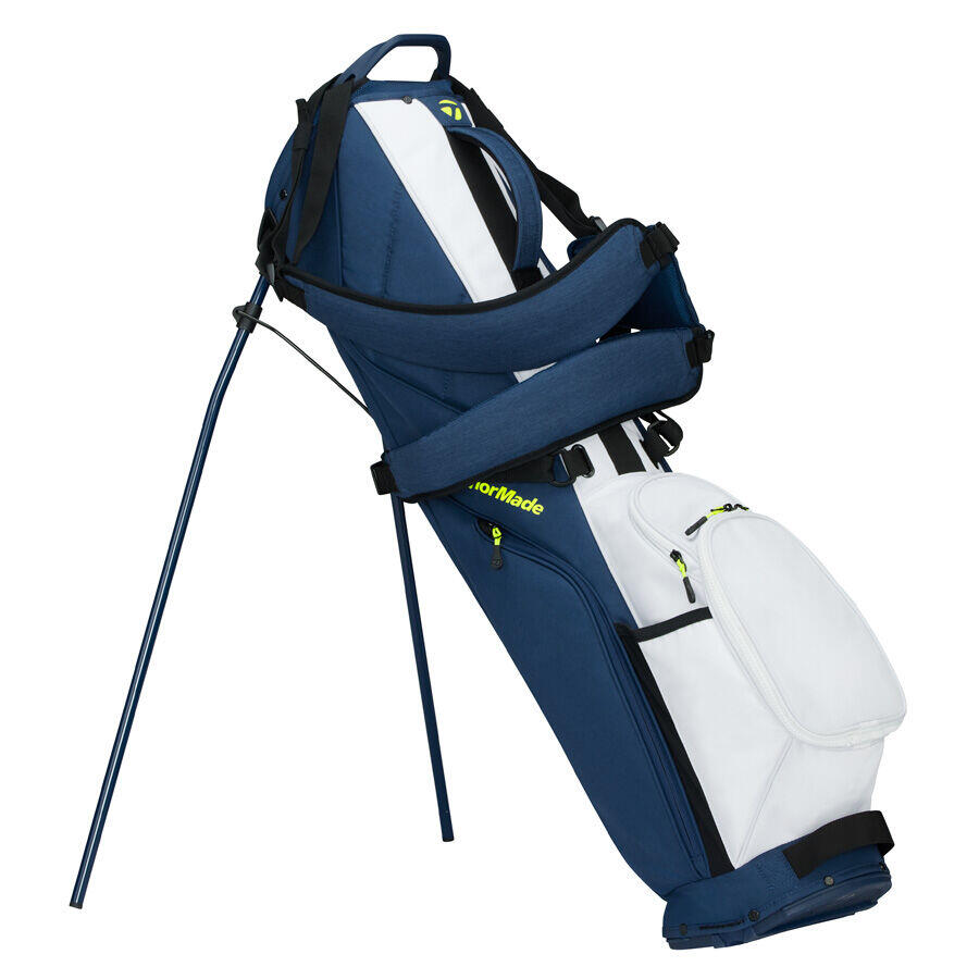 Sac trépied de transport FlexTech bleu marine/blanc/vert citron 3/4