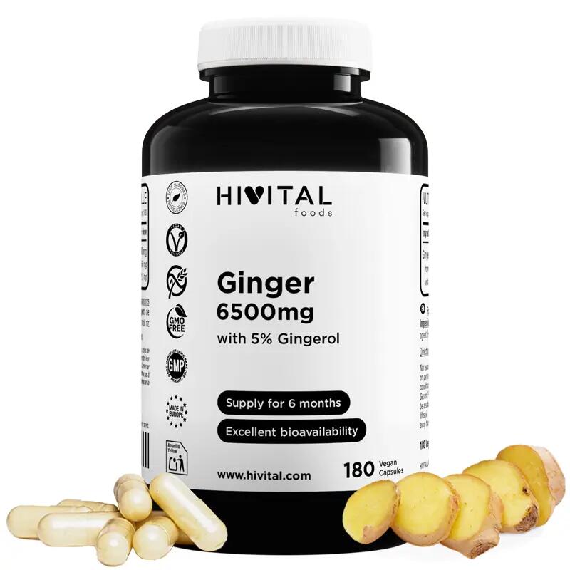Ginger 6500 mg | 180 vegan capsules