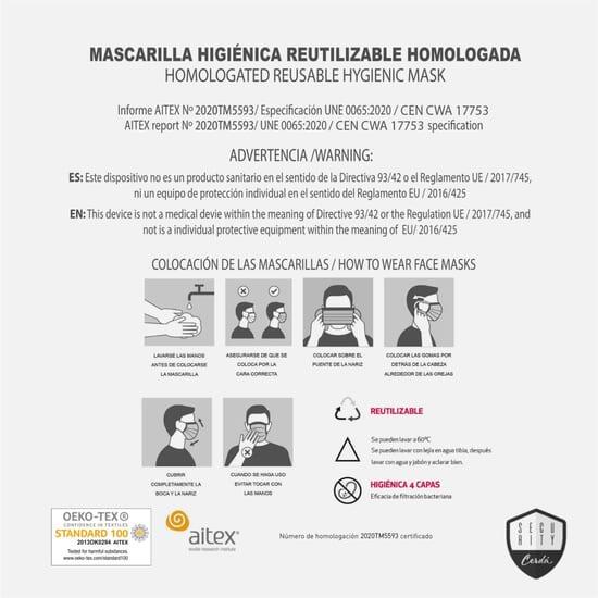 Masque hygiénique réutilisable adulte The Mandalorian lavable Vert 3/5