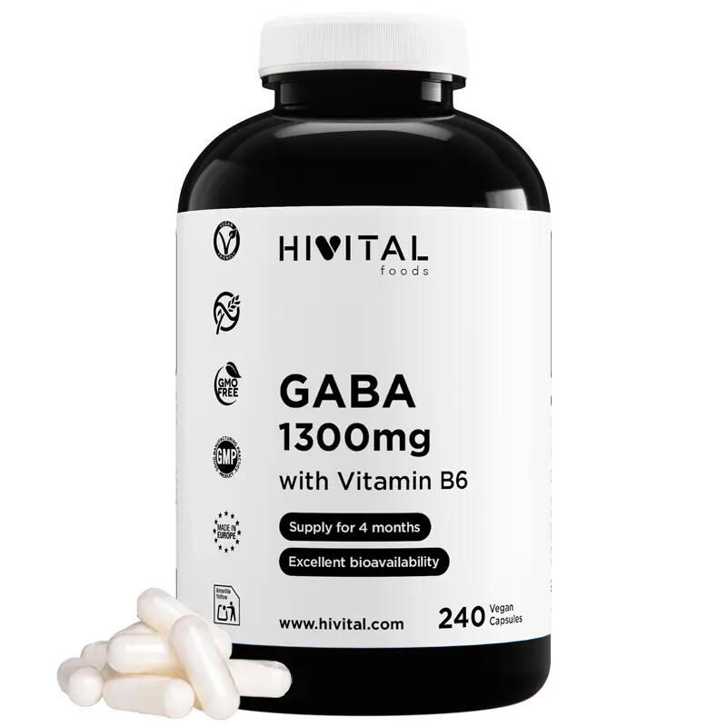 GABA 1300 mg | 240 vegan capsules