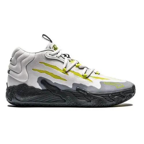 PUMA MB.03 Hills Basketball Shoes Grey/Green