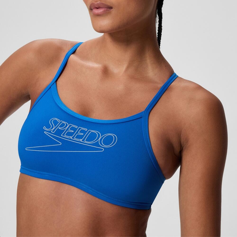 Bikini Speedo Endurance+ Logo Thin Strap bleu/blanc 4/6