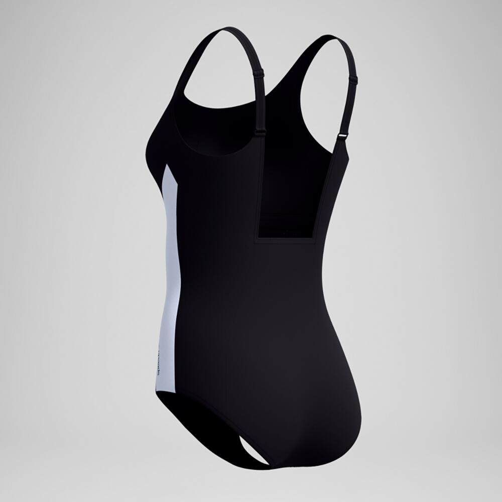 Maillot De Bain 1 Pièce QUANTUM CONTOUR Femme (Noir / Blanc) 6/6