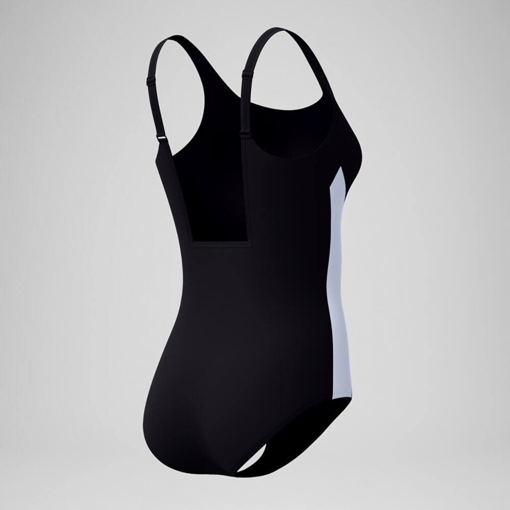 Maillot De Bain 1 Pièce QUANTUM CONTOUR Femme (Noir / Blanc) 4/6