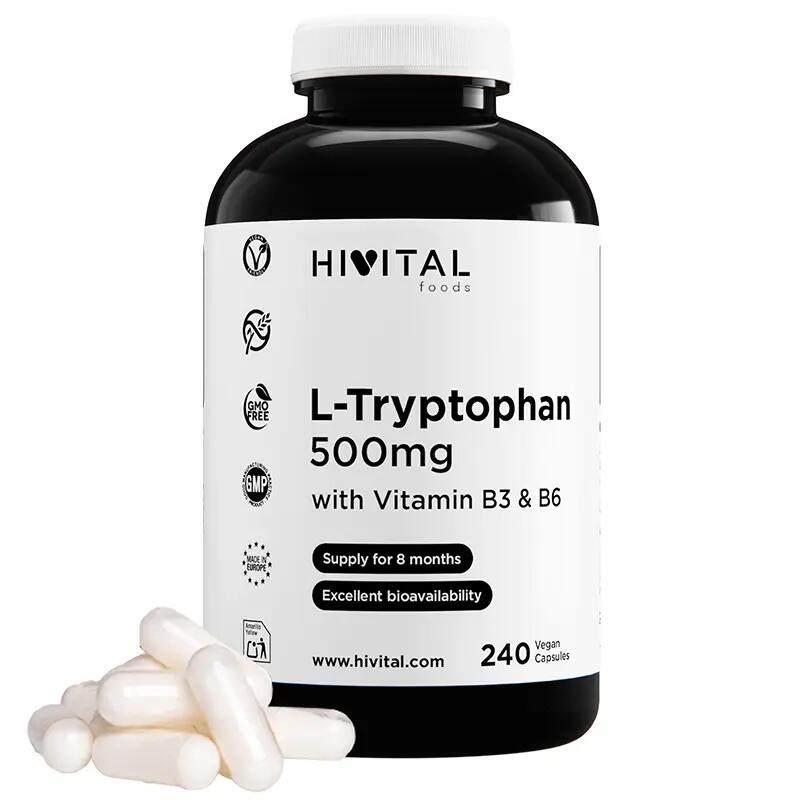 L-Tryptophan 500 mg | 240 vegan capsules
