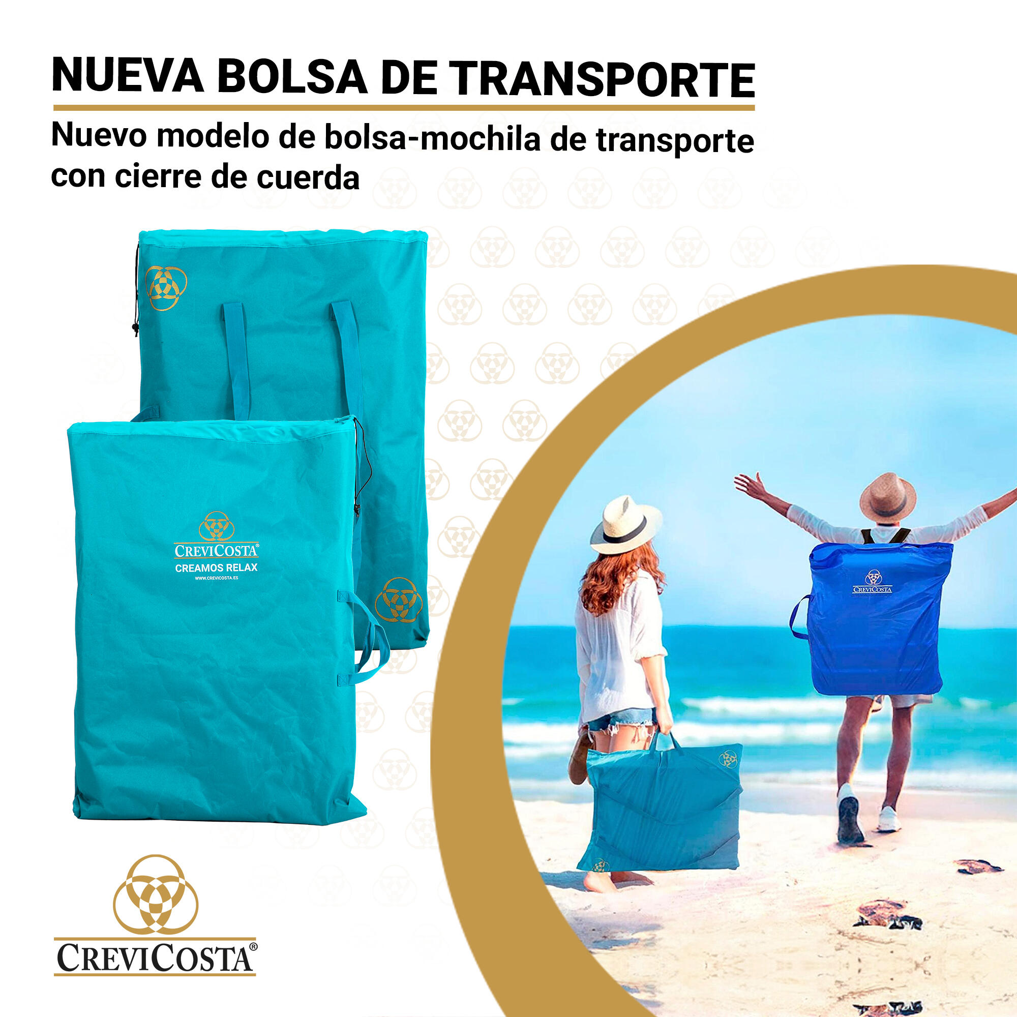 Silla de Playa 62x62x87 cm Nautilus 2108 - CREVICOSTA. Aguamarina 4/6
