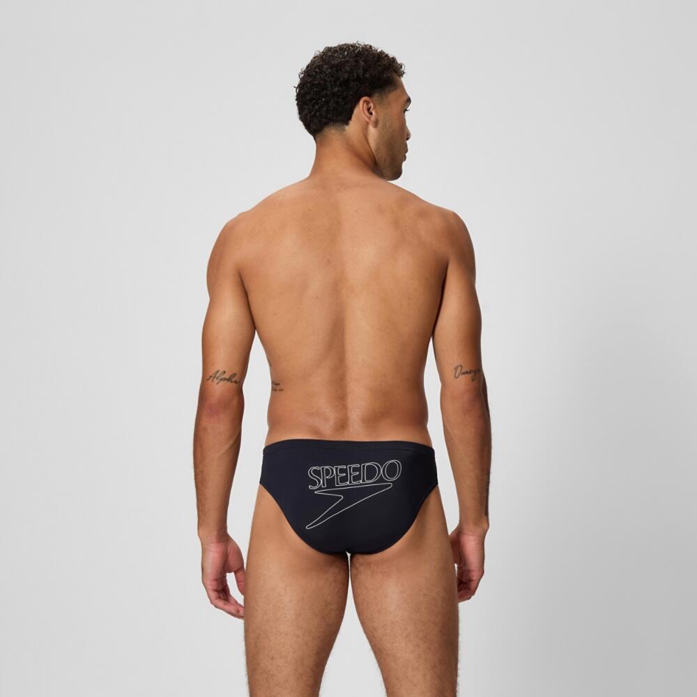 Bañador Diseño Logotipo Grande de Endurance+ para Hombre Negro 3/7