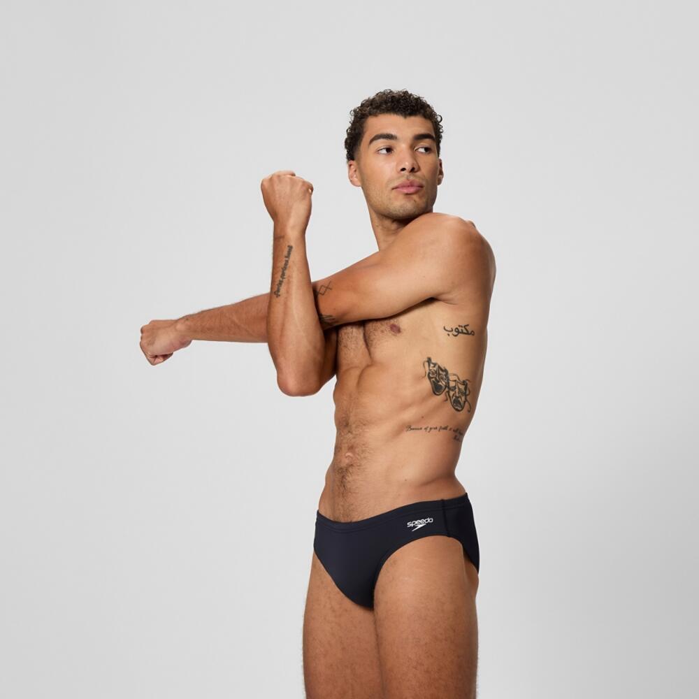 Bañador Diseño Logotipo Grande de Endurance+ para Hombre Negro 2/7
