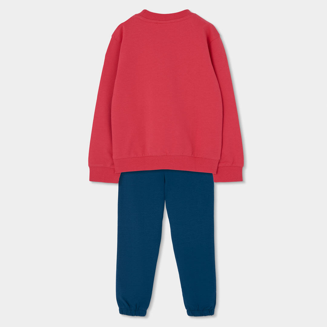 Conjunto de sudadera estampada y pantalón para niña 2/7
