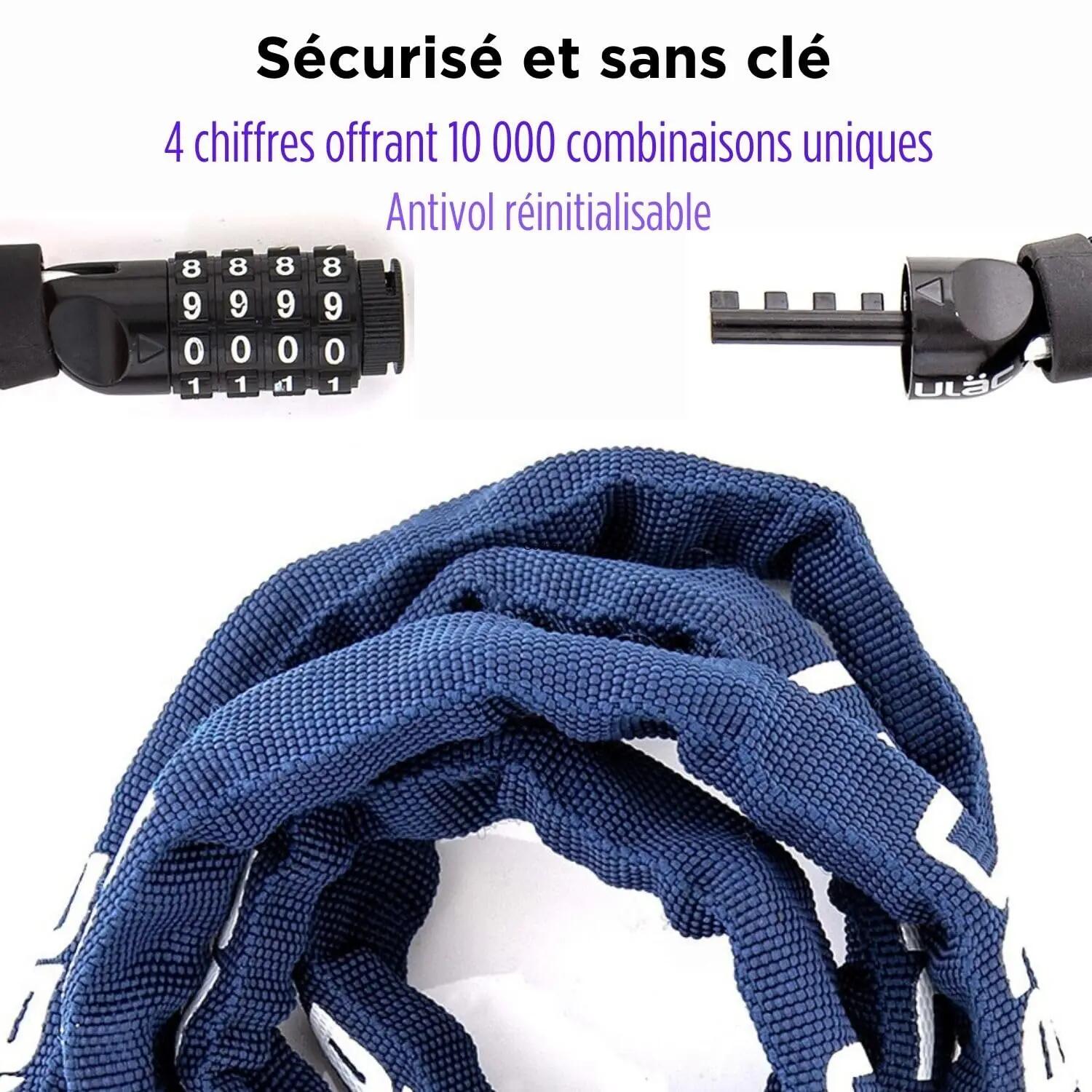 Antivol Vélo Sécurité Scooter Moto Trottinette Combinaison Réinitialisable 2/6