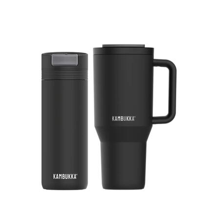 Kubek termiczny ze słomką Rio 950ml + kubek 500ml Cabo Kambukka Moonless Night